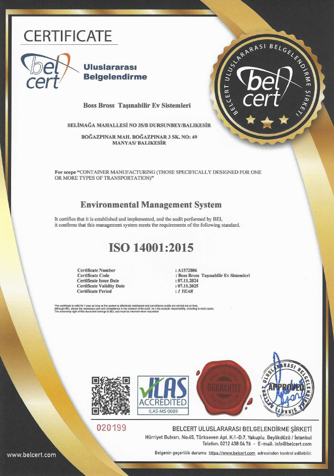 Certificate 14001